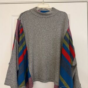 Colorful Striped Free People Women's Sweater